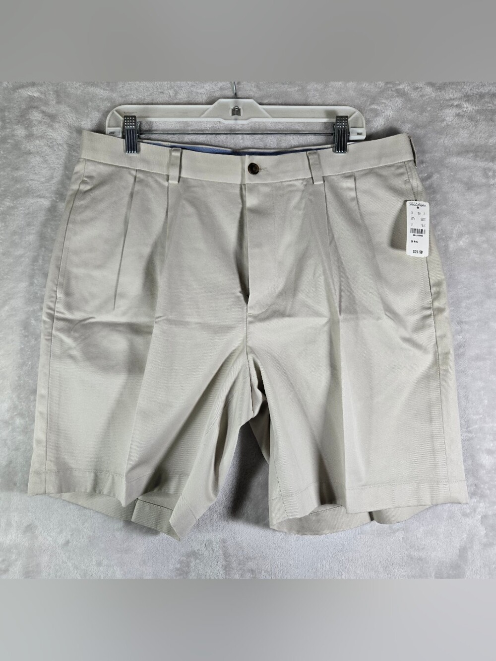 Brooks Brothers Shorts Mens Size 36 Cream Khaki Lightweight Advantage Chino NWT